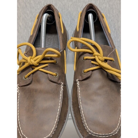 Columbia Mens Topsider "Dockside" Techlite Deck Shoes Brown Size 12 - Picture 3 of 11